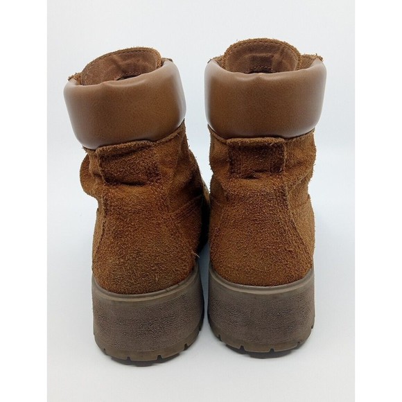 Timberland Women's Brown Carnaby Cool Leather Boots Ultralight A1UPW -Size 8 - Picture 4 of 6